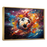 Soccer Ball Kaleidoscope II - Sports Canvas Wall Art