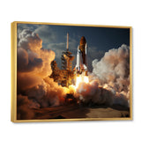Space Shuttle Delicate Maneuvering - Space Shuttle Canvas Wall Art