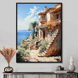 Spain Mediterranean Serenity In Mallorcain - Landscapes Canvas Wall Art