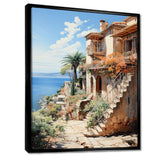 Spain Mediterranean Serenity In Mallorcain - Landscapes Canvas Wall Art