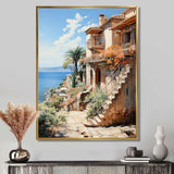 Spain Mediterranean Serenity In Mallorcain - Landscapes Canvas Wall Art