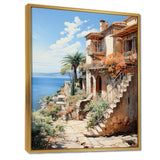 Spain Mediterranean Serenity In Mallorcain - Landscapes Canvas Wall Art