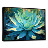 Green Succulents Majestic Agave II - Floral Canvas Wall Art