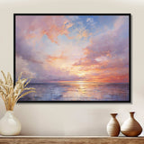 Sunset Cotton Candy Skies V - Landscapes Canvas Wall Art