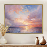 Sunset Cotton Candy Skies V - Landscapes Canvas Wall Art