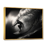 Surfers Paradise Grey Wave I - Surfing Canvas Wall Art