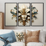 Fleur-De-Lis A Stylized Lilly Flower II - Multi-Panels