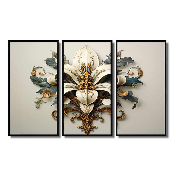 Fleur-De-Lis A Stylized Lilly Flower II - Multi-Panels