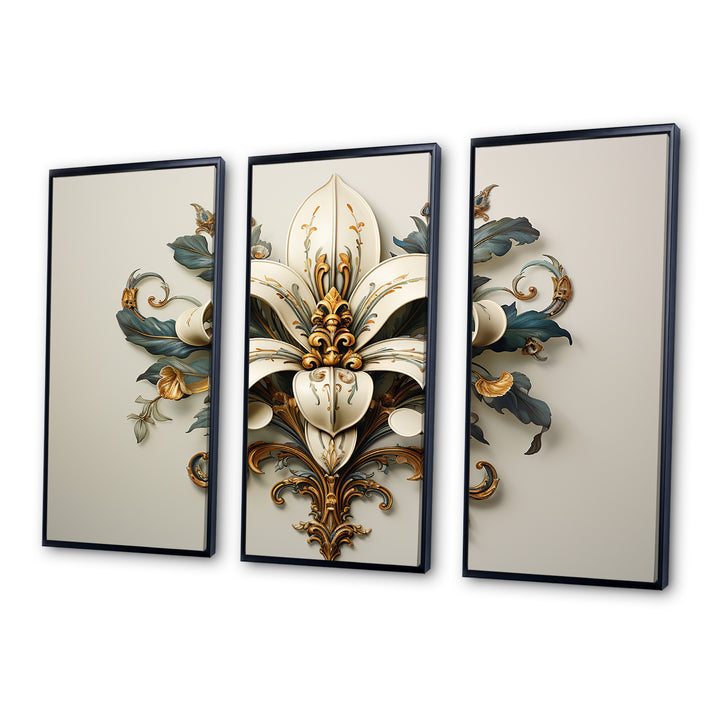 Fleur-De-Lis A Stylized Lilly Flower II - Multi-Panels
