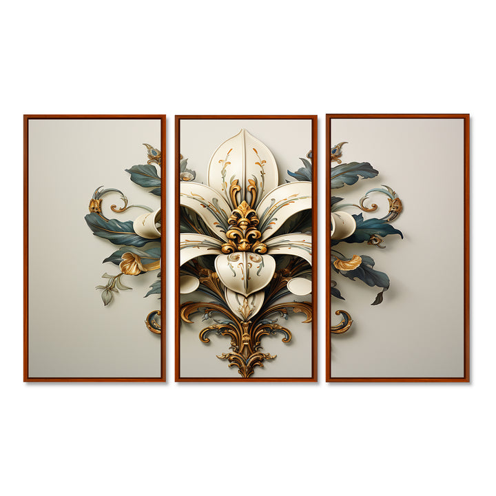 Fleur-De-Lis A Stylized Lilly Flower II - Multi-Panels