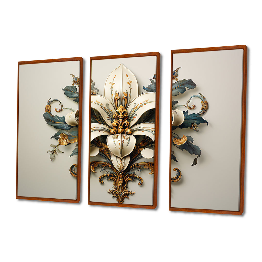 Fleur-De-Lis A Stylized Lilly Flower II - Multi-Panels