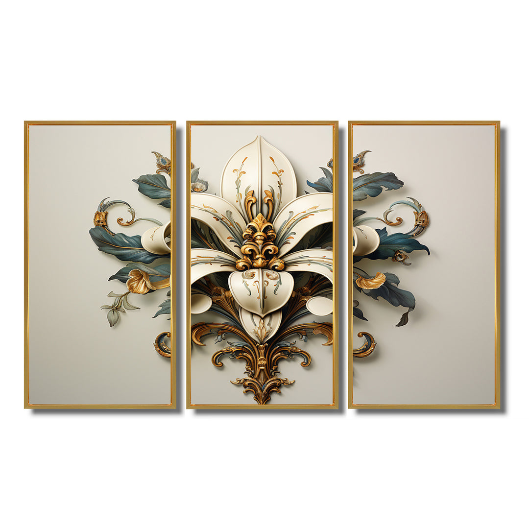 Fleur-De-Lis A Stylized Lilly Flower II - Multi-Panels