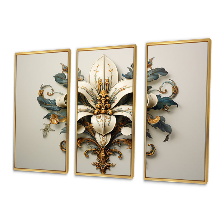 Fleur-De-Lis A Stylized Lilly Flower II - Multi-Panels