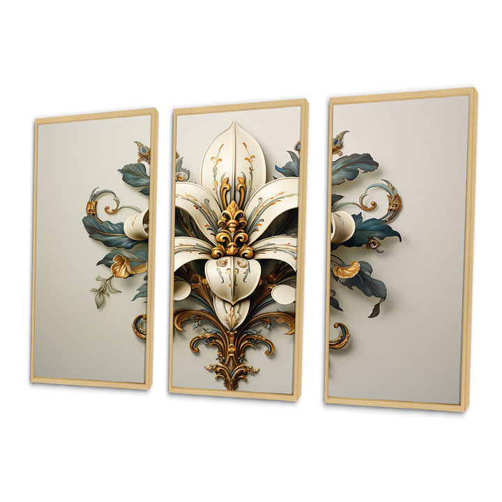 Fleur-De-Lis A Stylized Lilly Flower II - Multi-Panels