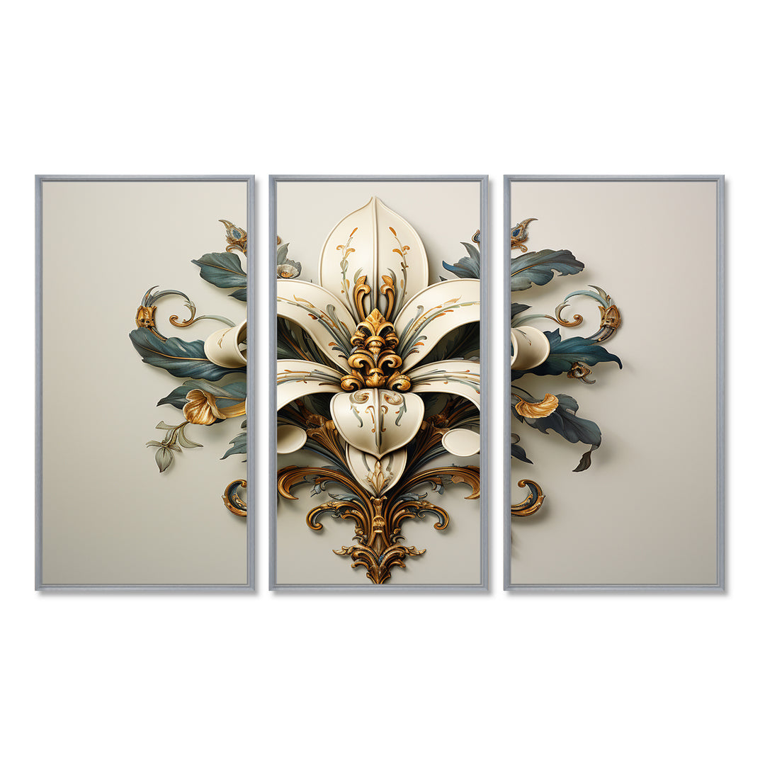 Fleur-De-Lis A Stylized Lilly Flower II - Multi-Panels