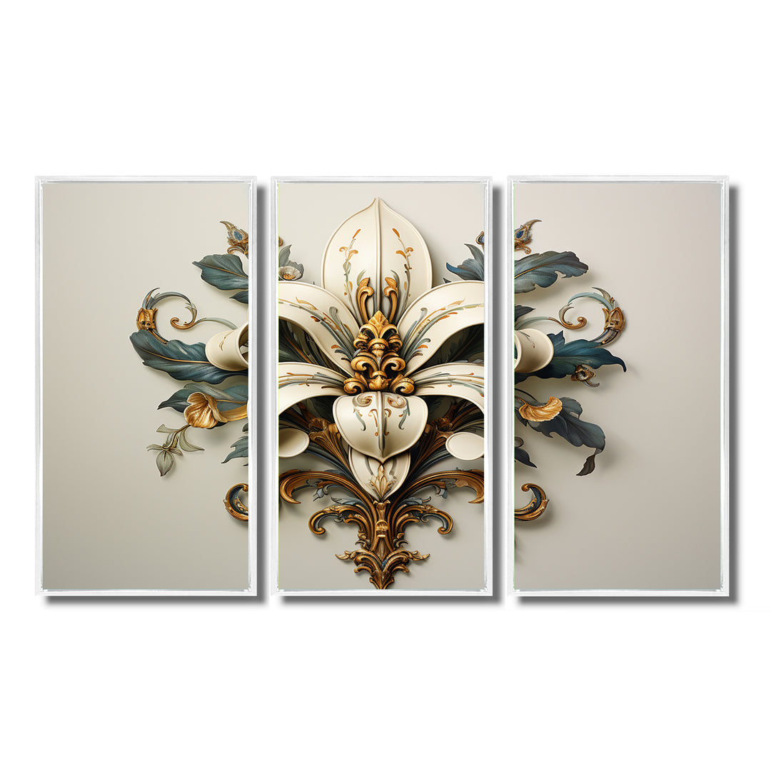 Fleur-De-Lis A Stylized Lilly Flower II - Multi-Panels
