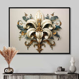 Fleur-De-Lis A Stylized Lilly Flower II - Fantasy Canvas Wall Art