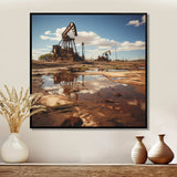 Texas Oil Field Photography - Landscapes Canvas Wall Art