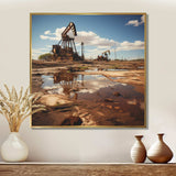 Texas Oil Field Photography - Landscapes Canvas Wall Art