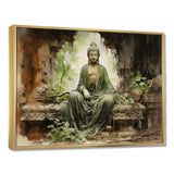 Thailand Ancient Buddha Ruins - Landscapes Canvas Wall Art