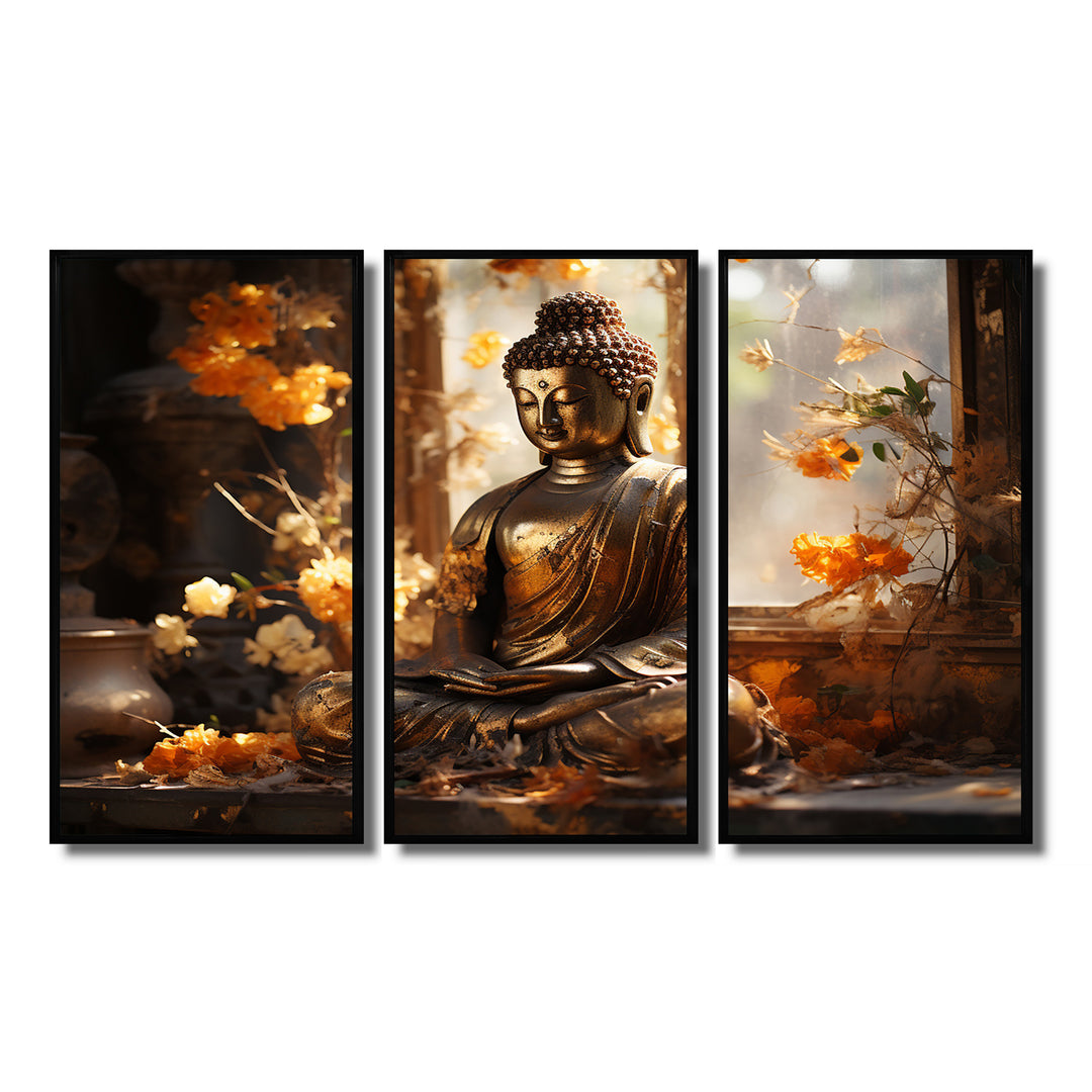 Thai Golden Buddha - Multi-Panels