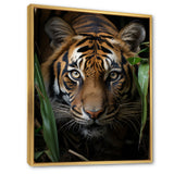 Tiger Portrait Vibrant - Tiger Large Canvas Wall Art