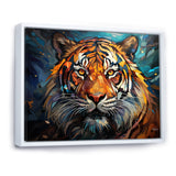 Tiger Roaring Majesty Geometric - Tiger Bedroom Wall Art