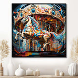 Carousel Horse - Architecture Canvas Wall Art