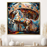 Carousel Horse - Architecture Canvas Wall Art