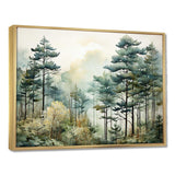 Tonalism Whispering Pines Pointillism I - Landscapes Canvas Wall Art