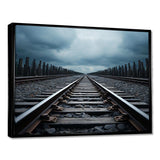 Train Minimalist Tracks II - Transportation Canvas Wall Art