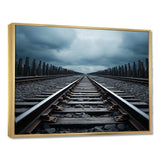 Train Minimalist Tracks II - Transportation Canvas Wall Art