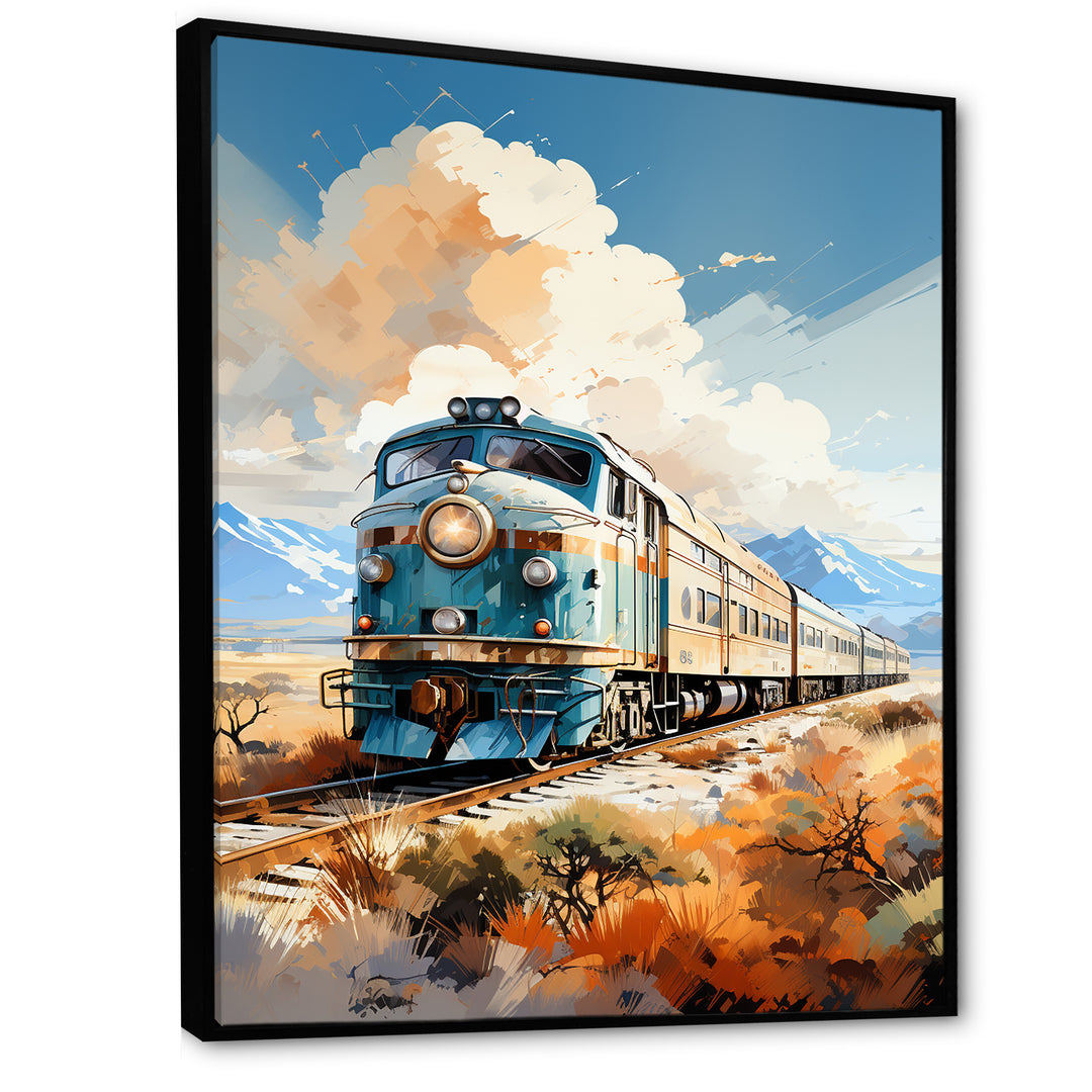 Abstract Train Sublime Landscapes I - Train Canvas Wall Art