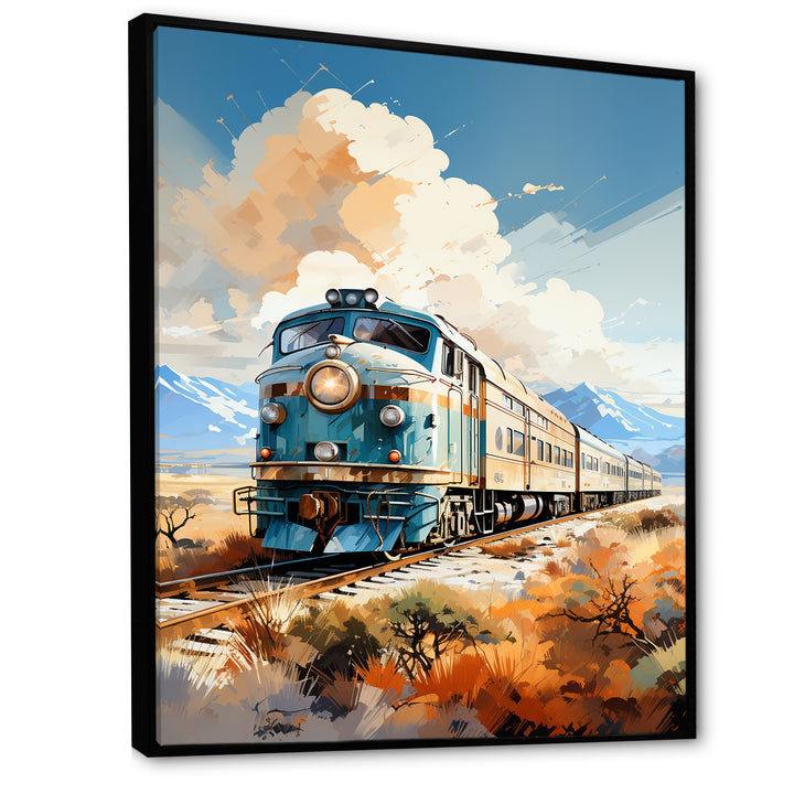 Abstract Train Sublime Landscapes I - Train Canvas Wall Art