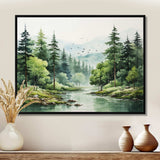 Tranquil Forests Landsacpe I - Landscapes Canvas Wall Art