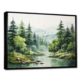 Tranquil Forests Landsacpe I - Landscapes Canvas Wall Art