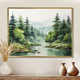 Tranquil Forests Landsacpe I - Landscapes Canvas Wall Art