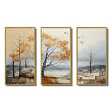 Orange Tree Autumn Patchwork Acrylic II - Multi-Panels