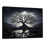 The Contrast Tree Monochrome II - Floral Canvas Wall Art