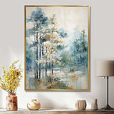 Pine Tree Enchanted Forest II - Floral Canvas Wall Art