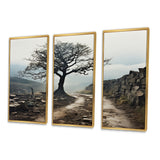 Brown Tree In Field - Multi-Panels