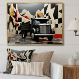 Truck 53Ft Geometric Momentum I - Truck Canvas Wall Art