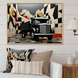 Truck 53Ft Geometric Momentum I - Truck Canvas Wall Art
