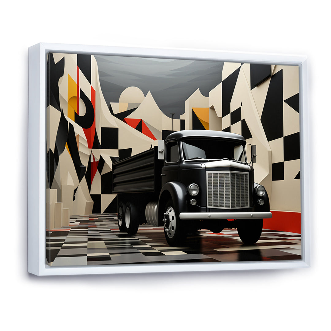 Truck 53Ft Geometric Momentum I - Truck Canvas Wall Art