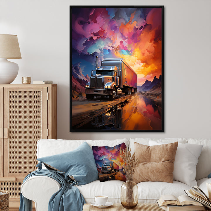 Truck 53Ft Sublime Landscapes I - Truck Canvas Wall Art