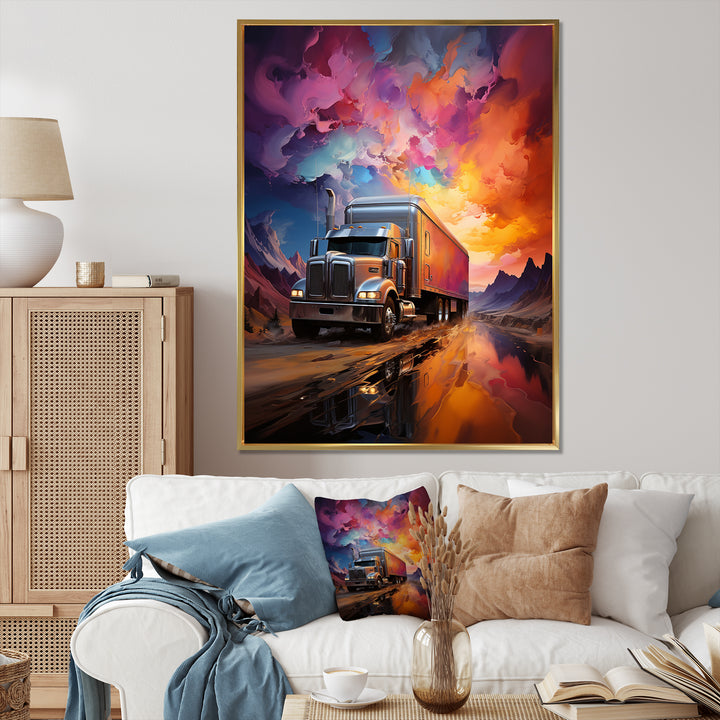 Truck 53Ft Sublime Landscapes I - Truck Canvas Wall Art