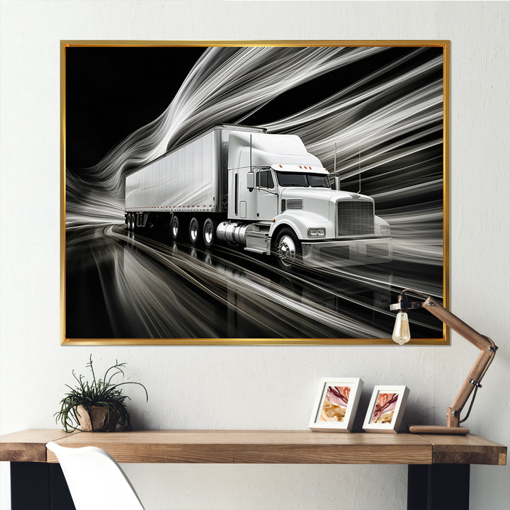 Truck 53Ft Translucent Rhythms I - Truck Canvas Wall Art