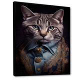 Stylish Cat In Fancy Blue Fashion Design I