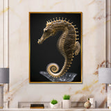 Gracious Deep Sea Seahorse - Seahorse Bedroom Wall Art