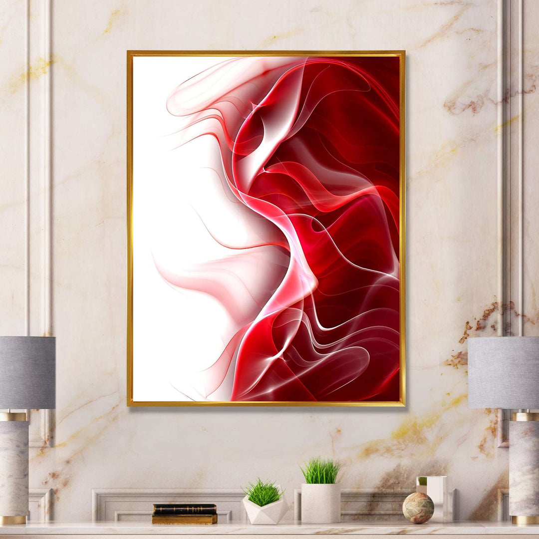 3D Fractal Abstract Design Framed Canvas Vibrant Gold - 1.5" Thick